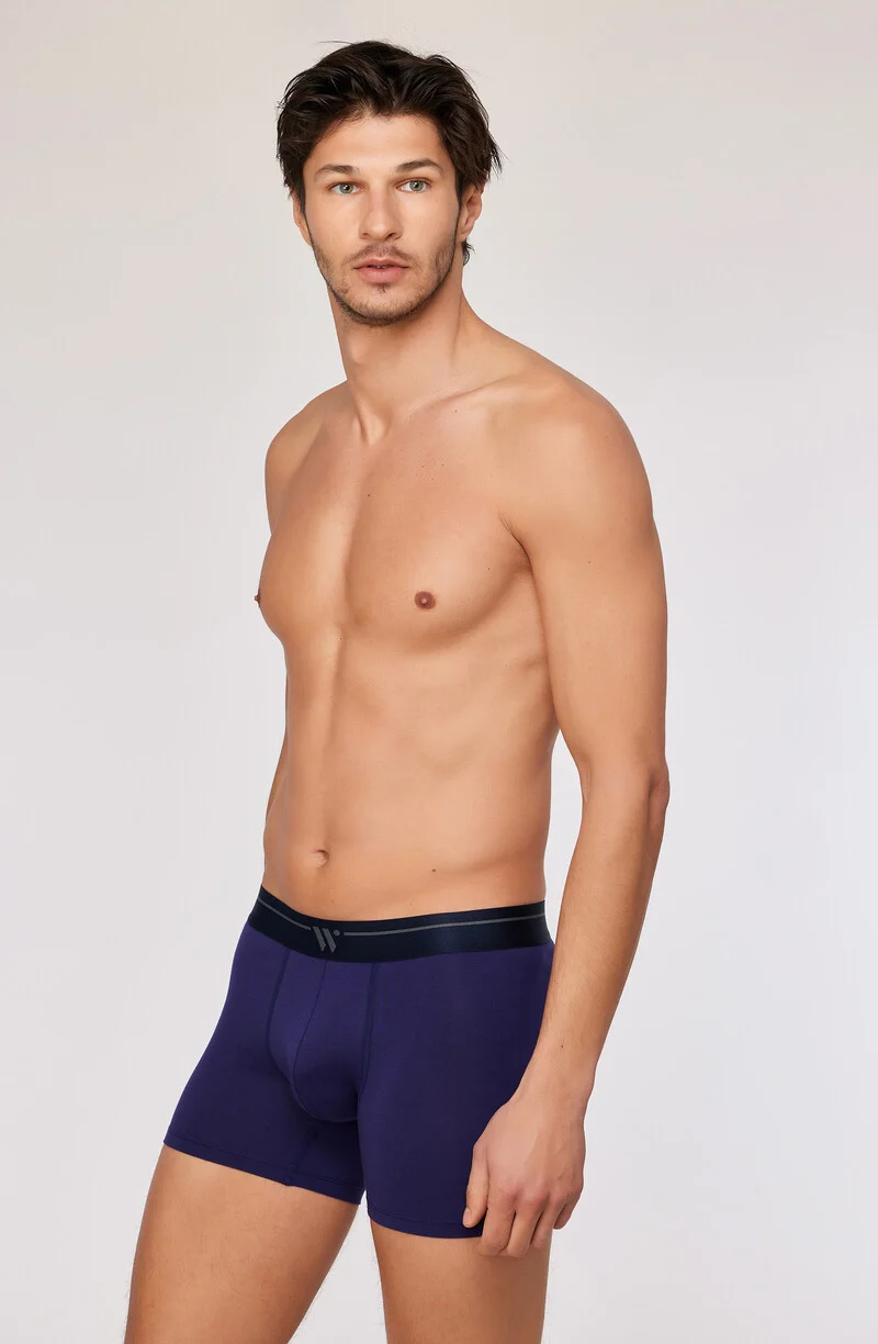 Woody duopack boxershort donkerblauw/gestreept 252-10-QLC-Z/023