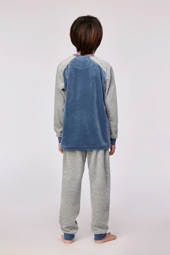 Woody pyjama blauwgrijs 252-10-QRM-V/189