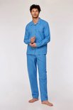 Woody pyjama geruit blauw 252-10-QWA-W/953