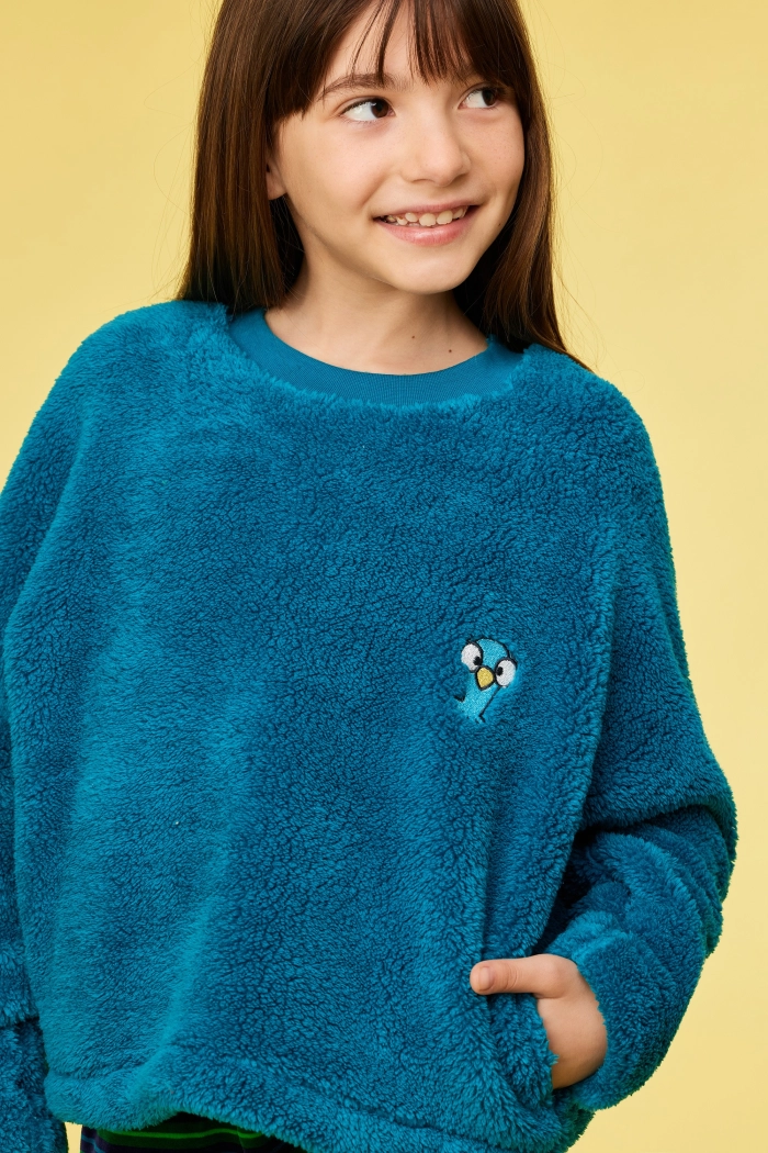 Woody pyjama duif groenblauw 252-10-WPI-M/795