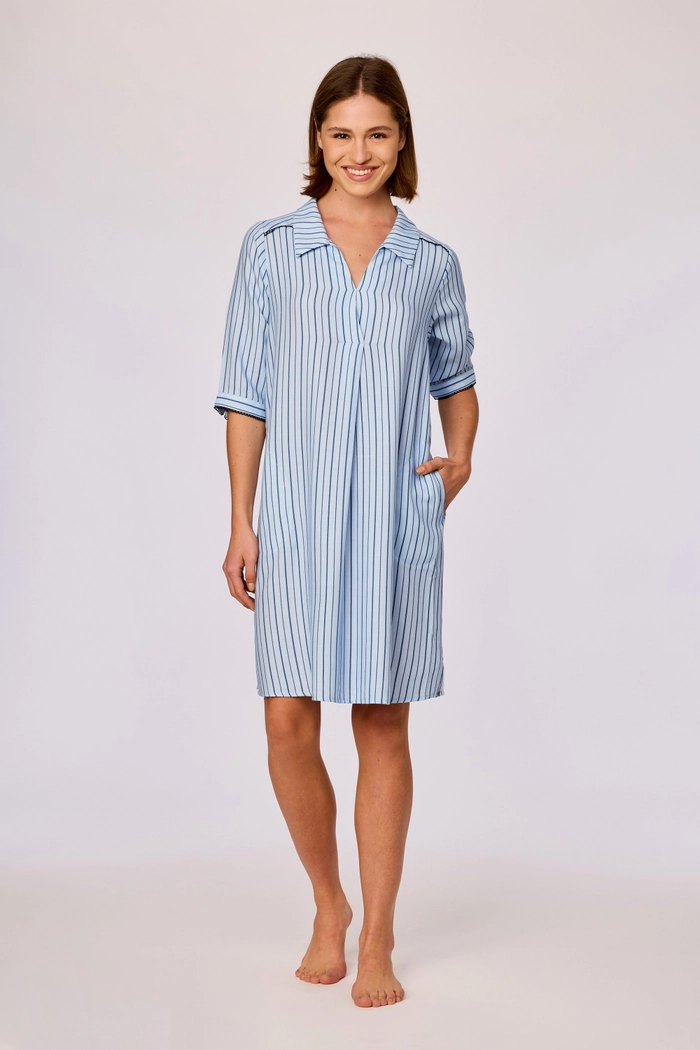 Woody slaapkleed gestreept blauw 261-10-XDW-W/991