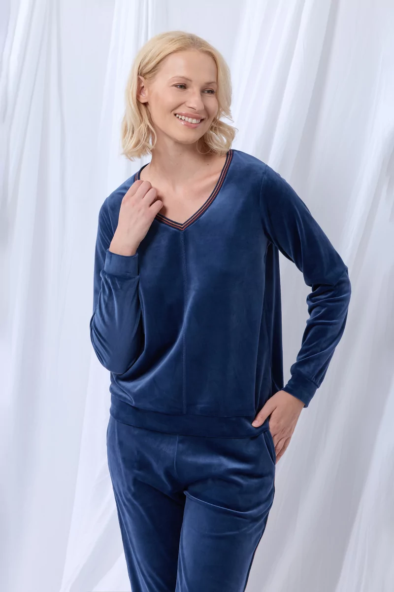 Lords & Lilies pyjama donkerblauw 252-51-TPA-V/831