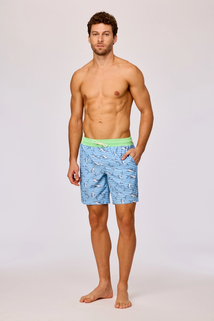 Woody zwemshort haaien blauw 261-10-QWW-W/934