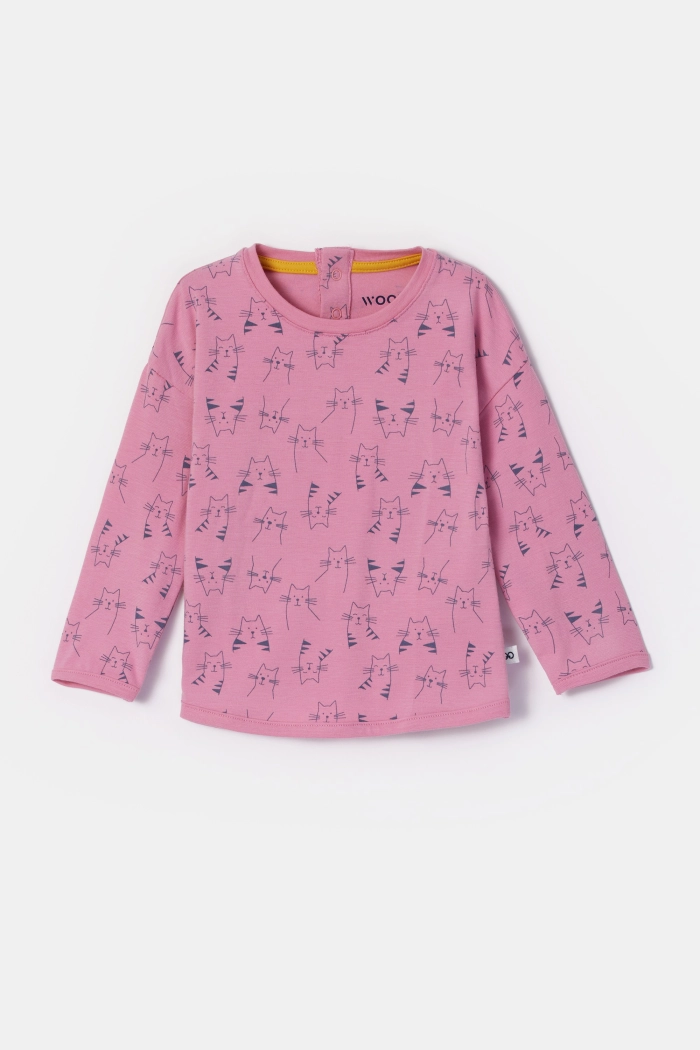 Woody pyjama katten roze 252-10-PZG-Z/923