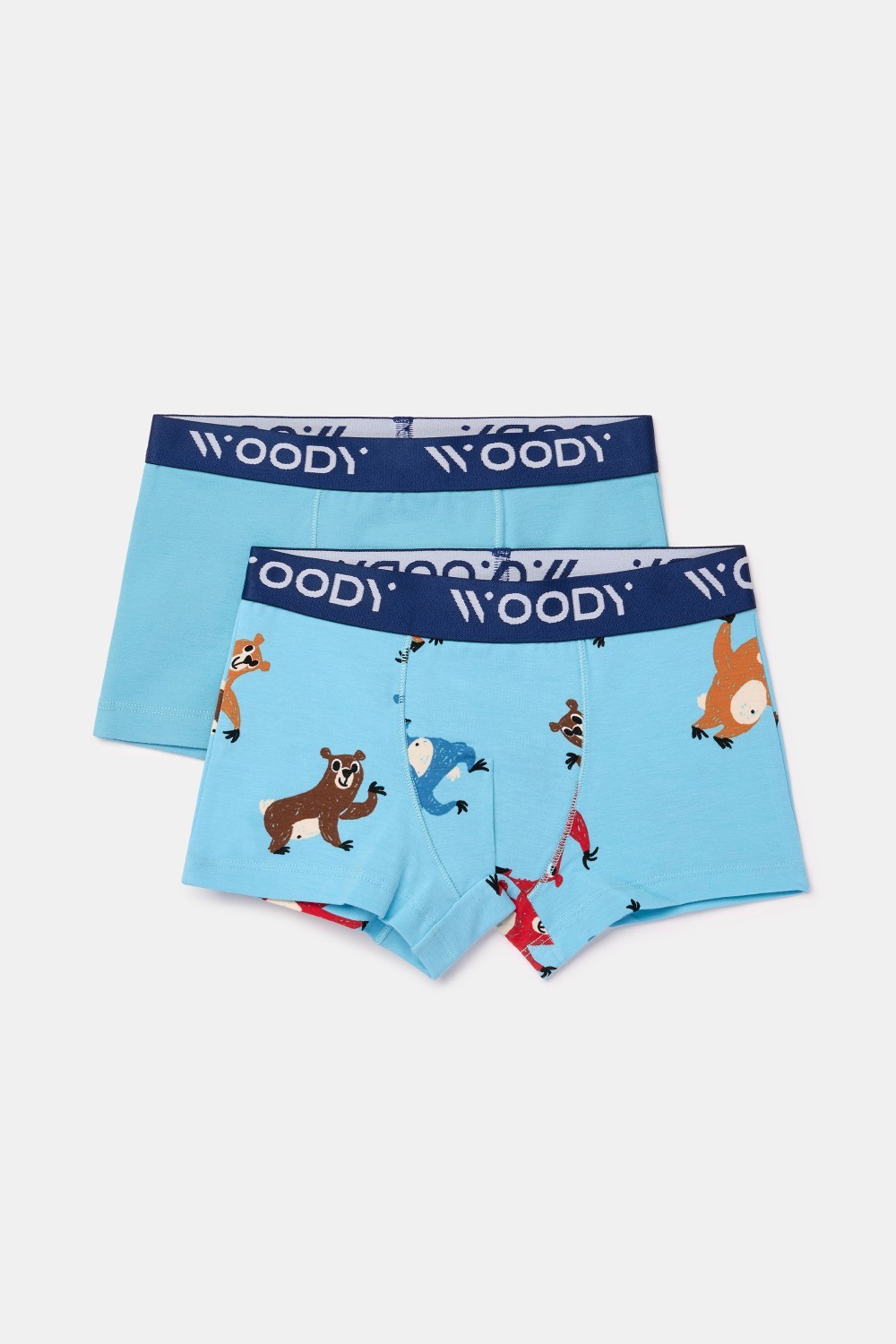 Woody boxer duopack beren/blauw 262-10-CLD-Z/015