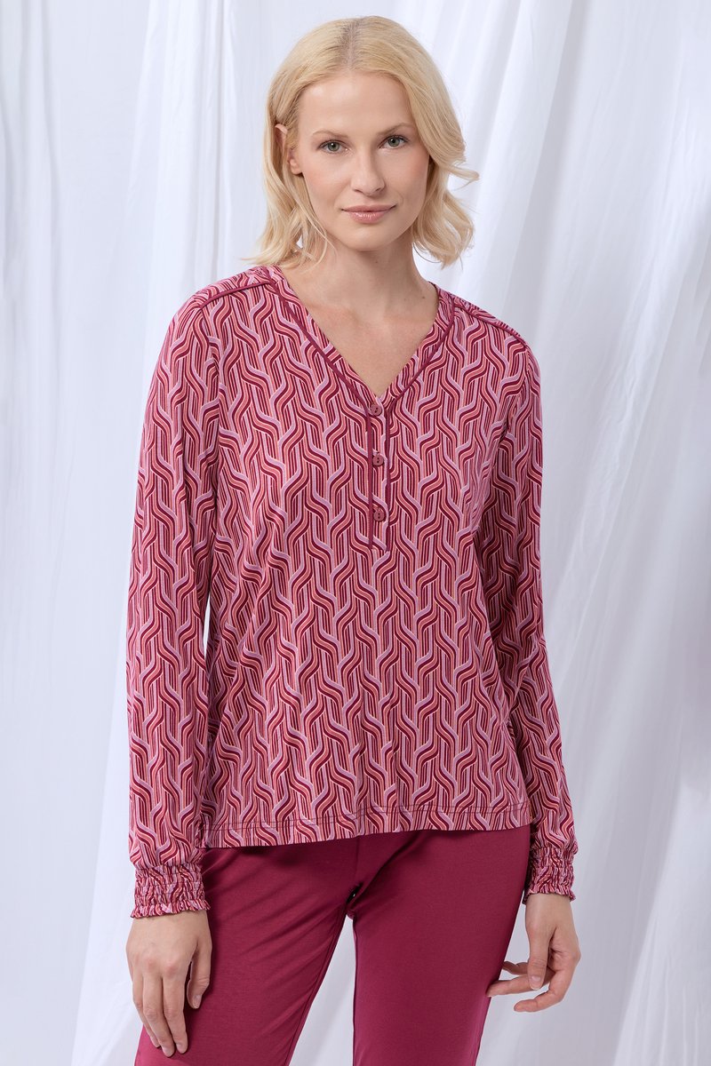 Lords & Lilies pyjama gevlochten roze 252-50-XPD-Z/978