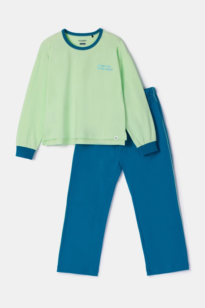 Woody pyjama groen 252-10-YPA-Z/760