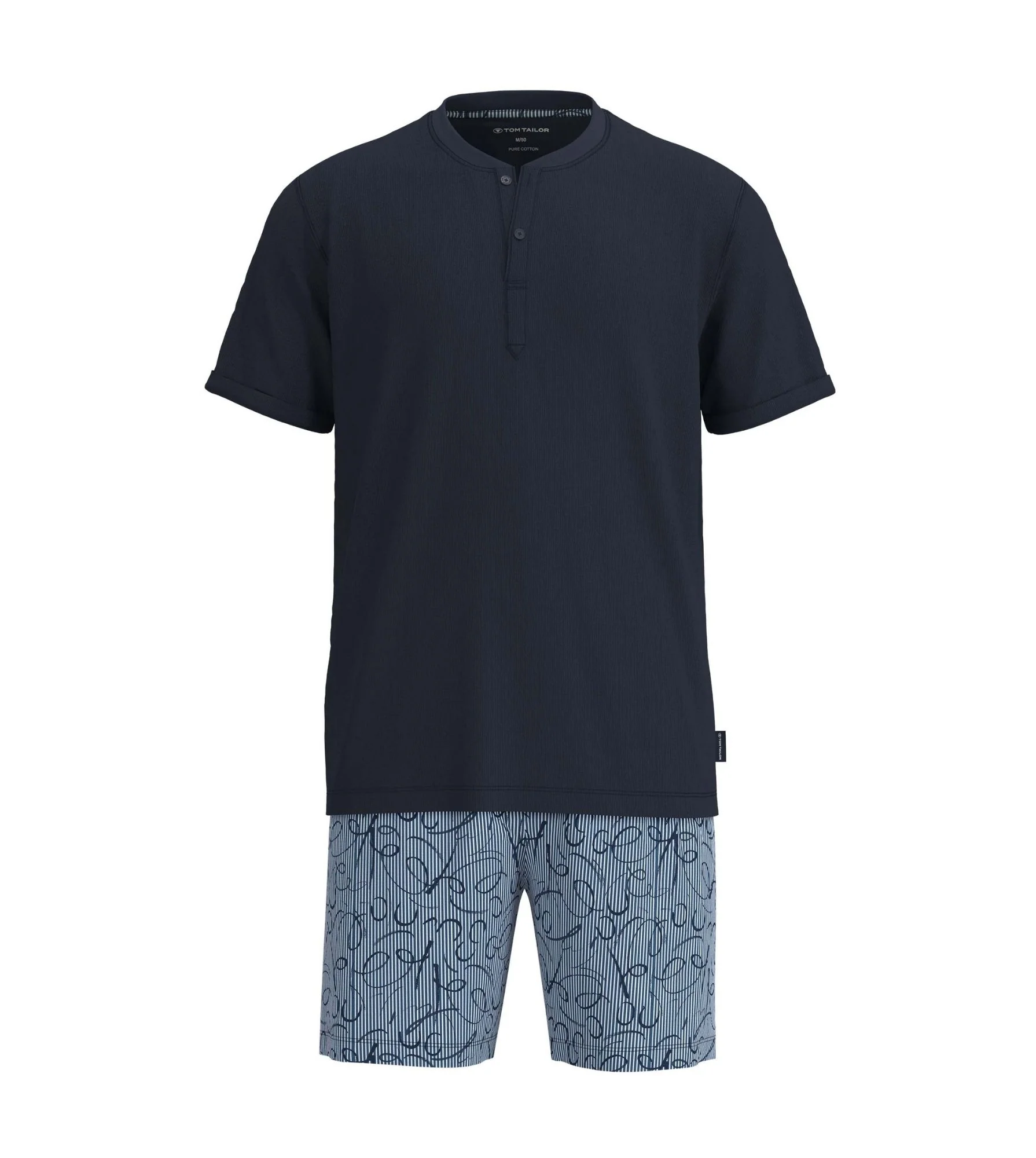 Tom Tailor shortama blau/mittel/allover 71493-625