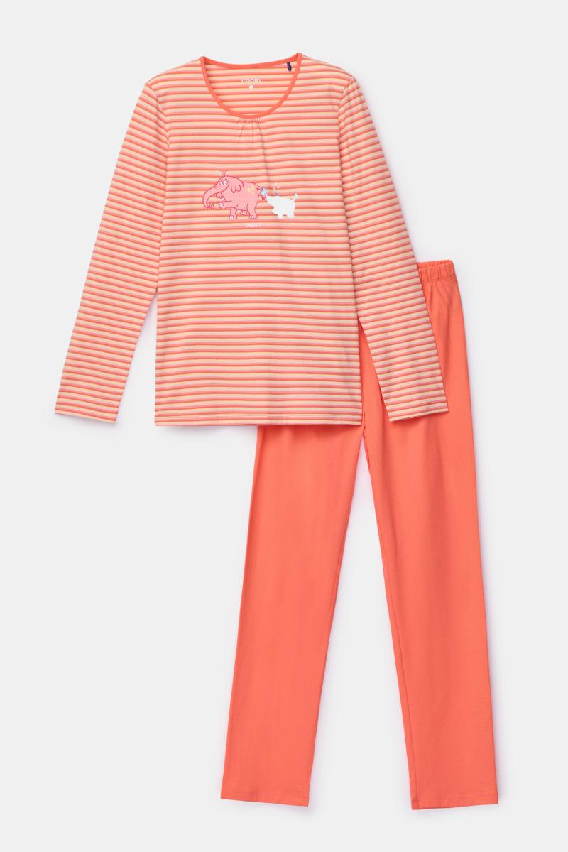 Woody pyjama olifant gestreept multicolor 261-10-PLG-S/901