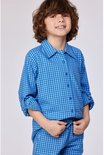 Woody pyjama geruit blauw 252-10-QWA-W/953