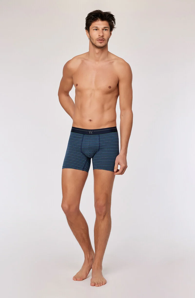 Woody duopack boxershort donkerblauw/gestreept 252-10-QLC-Z/023