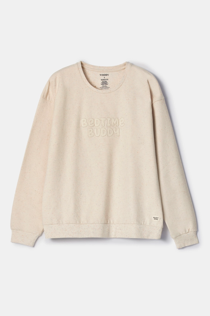 Woody pyjama beige met gekleurde dotjes 252-10-BPC-K/228