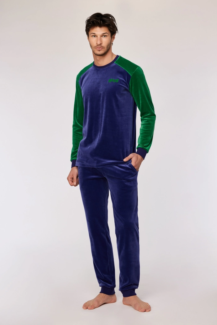 Woody pyjama donkerblauw 252-10-QRM-V/897