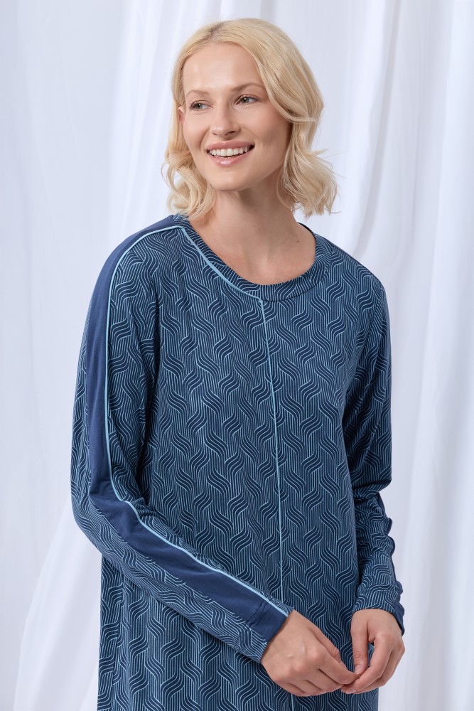 Lords & Lilies slaapkleedje gevlochten blauw 252-50-XDA-Z/977