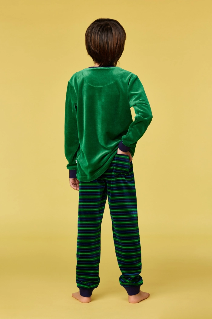 Woody pyjama duif donkergroen