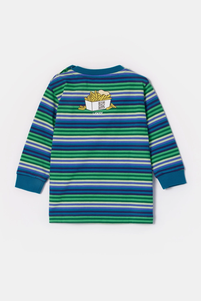 Woody pyjama duif gestreept multicolor 252-10-PLC-S/912