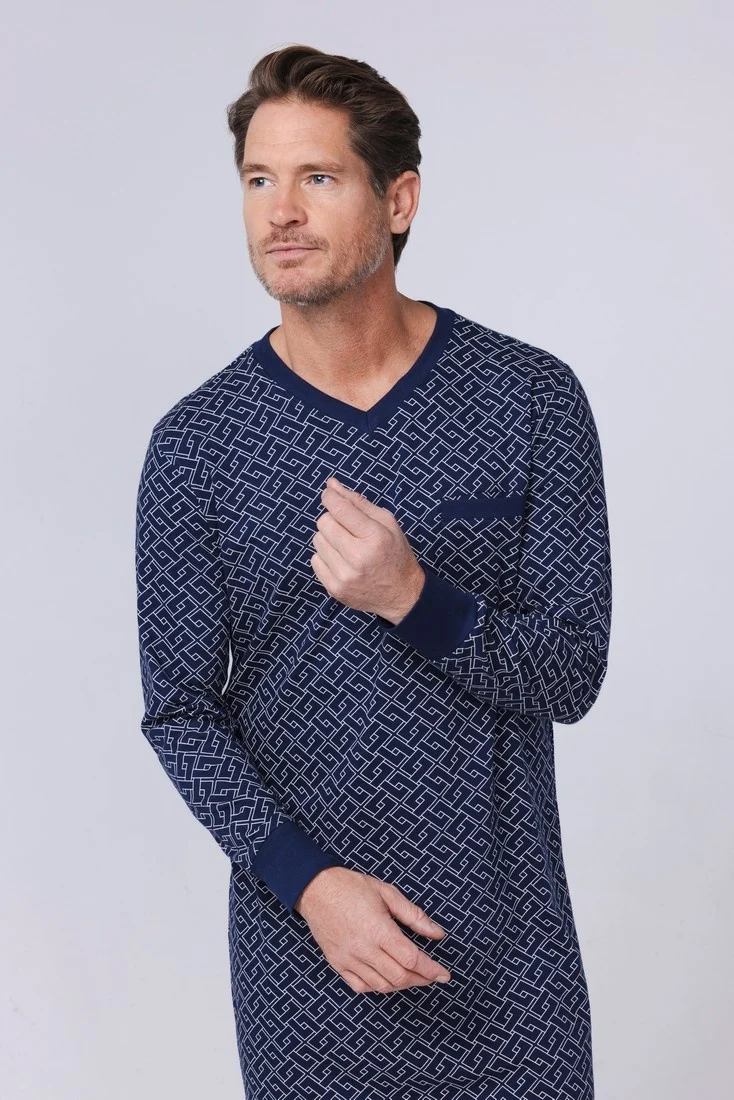 Nachthemd donkerblauw 112252-544-1/520 
