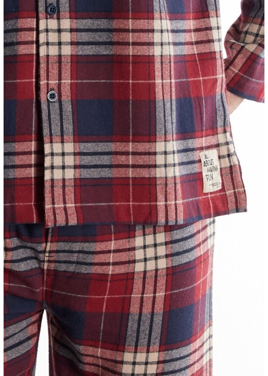 Tom Tailor pyjama rot/mittel/karo 71477/424