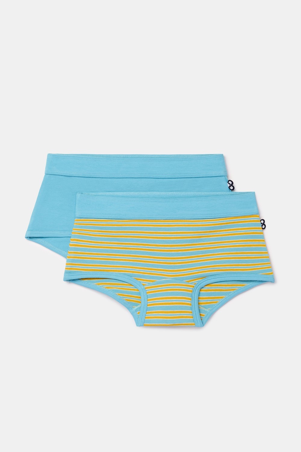 Woody short duopack gestreept blauw/blauw 262-10-SHD-Z/014