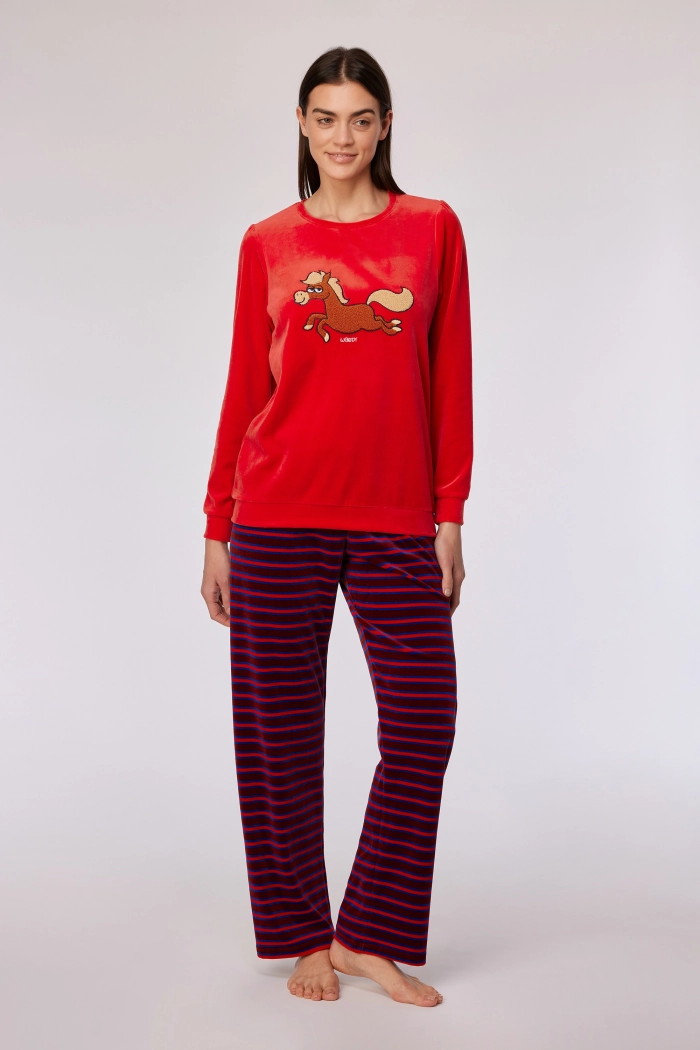 Woody pyjama pony  rood 252-10-PDV-V/489
