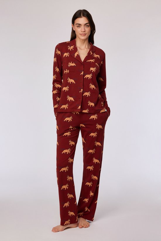 Woody pyjama pony donkerrood 252-10-YPA-Z/495