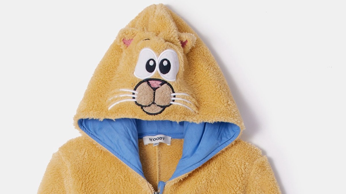Woody onesie kat geel 252-10-ONJ-M/010