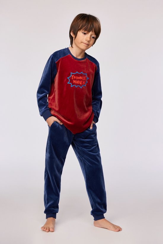 Woody pyjama donkerrood 252-10-QRM-V/495