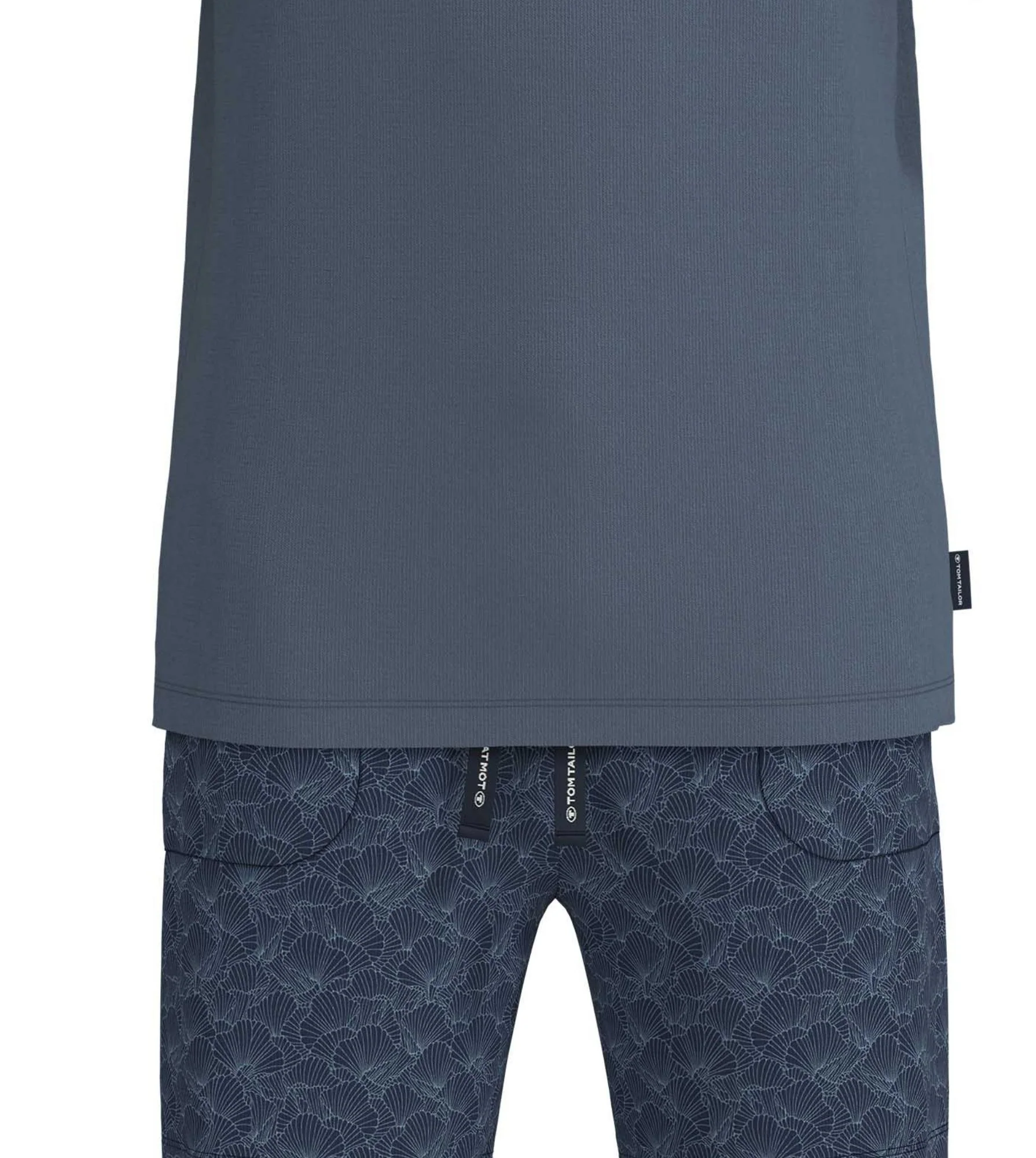 Tom Tailor shortama blau/mittel/allover 71483-625