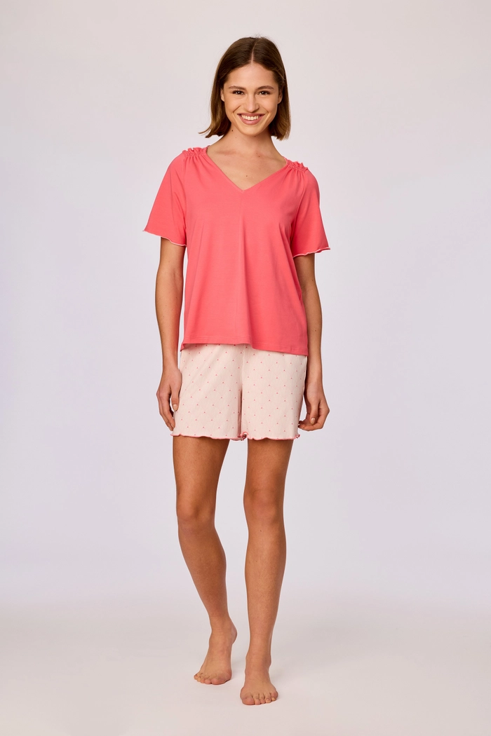 Woody shortama rood roos 261-10-XPA-Z/432