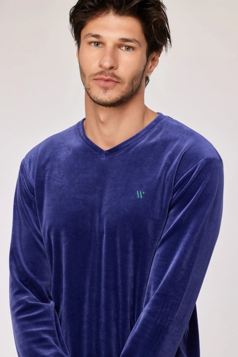 Woody pyjama donkerblauw 252-10-MVL-V/897