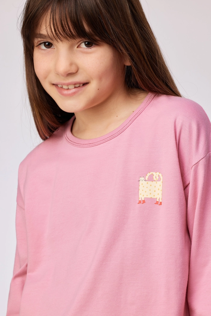 Woody pyjama kat roze 252-10-YPA-Z/404