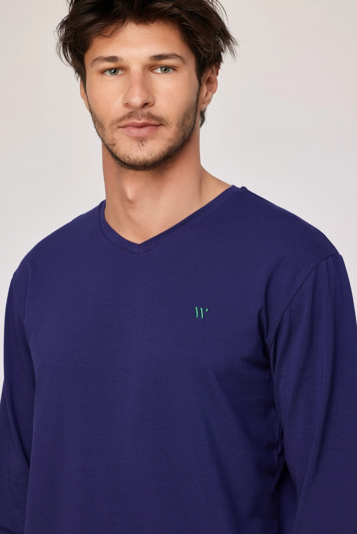 Woody pyjama donkerblauw 252-10-MVL-Z/897