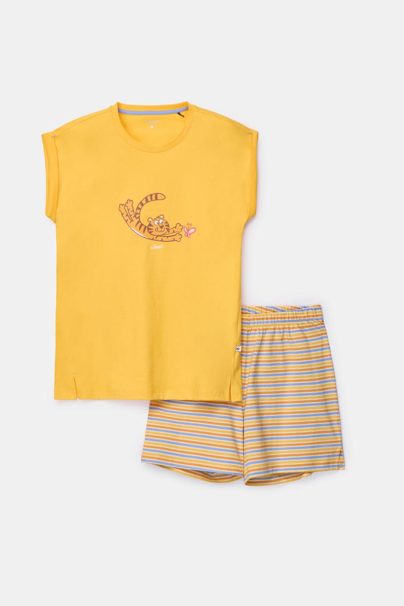 Woody shortama tijger geel 261-10-BST-S/650