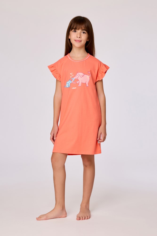 Woody slaapkleed olifant koraalrood 261-10-BDR-S/427