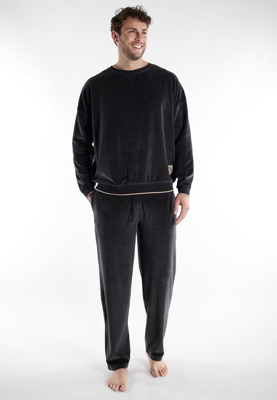 Tom Tailor pyjama schwarz/mittel/uni 71479/920