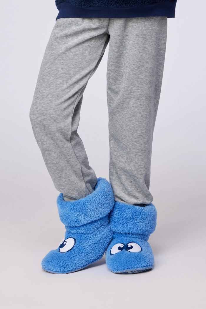 Woody pantoffels blauw 252-10-BOR-M/863