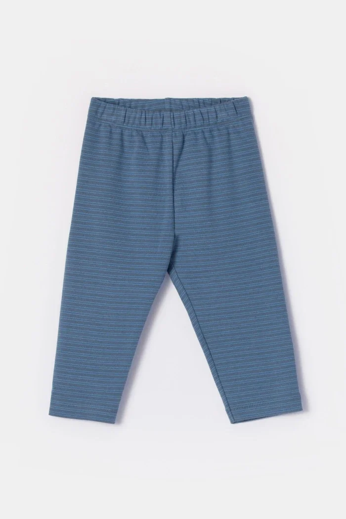 Woody pyjama gestreept donkerblauw