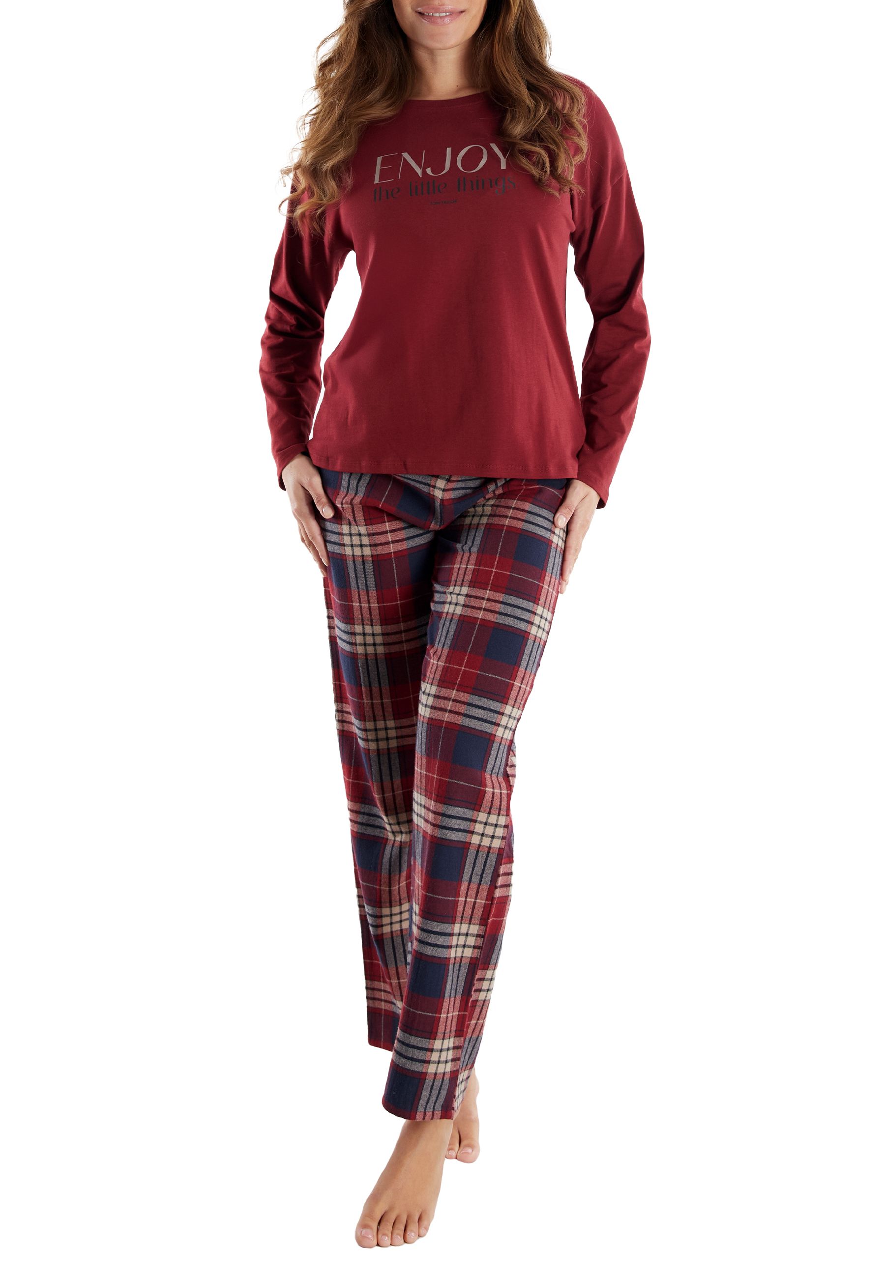 Tom Tailor pyjama rot/mittel/karo 60386/424