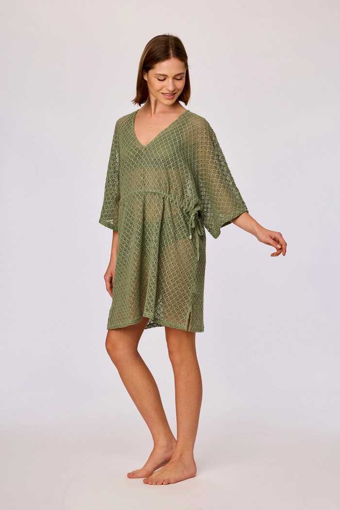 Lords & Lilies strandkleed kaki groen 261-10-THL-H/788