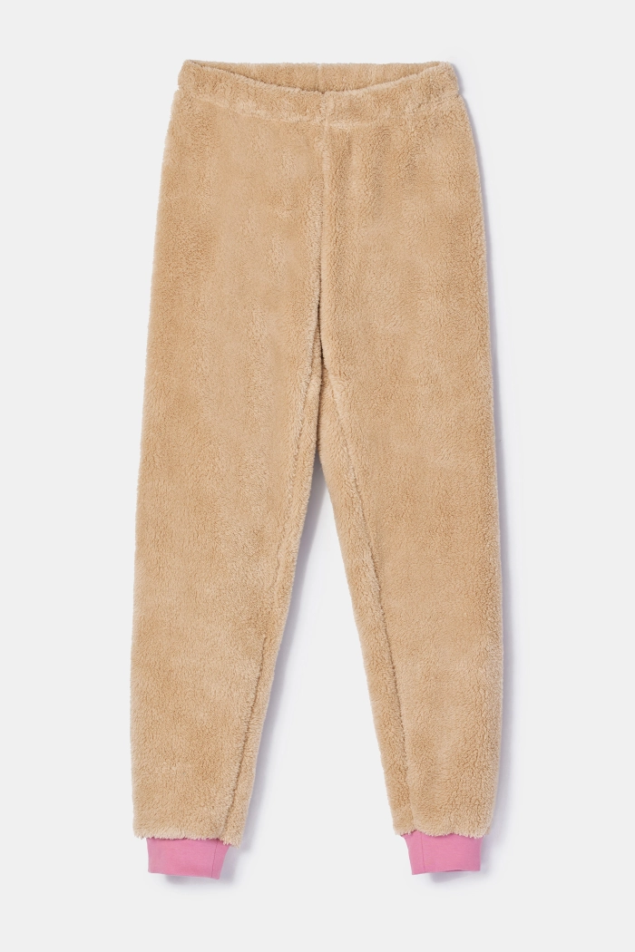 Woody sweater en broek kat beige/roze 252-10-PYM-M/127