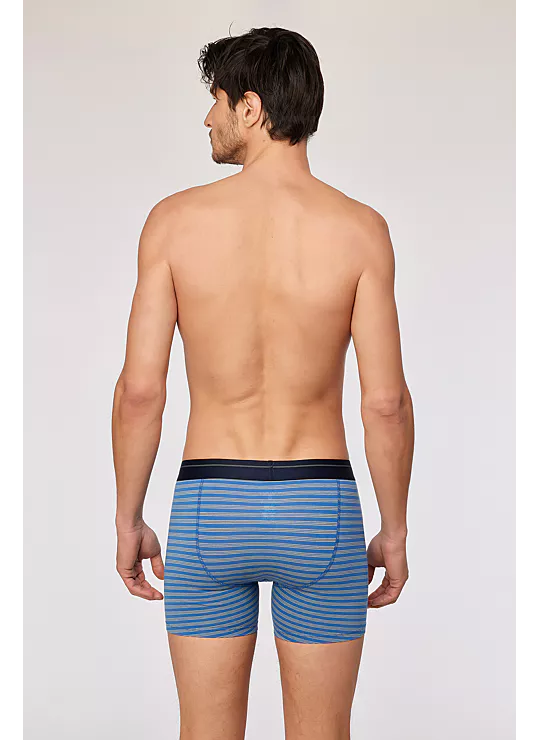 Woody duopack boxershorts blauw/gestreept 252-10-QLC-Z/013