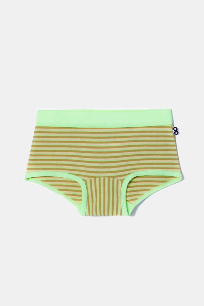 Woody duopack shorts lichtgroen/gestreept 252-10-SHD-Z/025