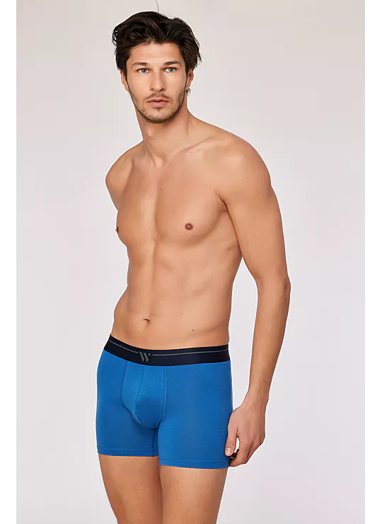 Woody duopack boxershorts blauw/gestreept 252-10-QLC-Z/013