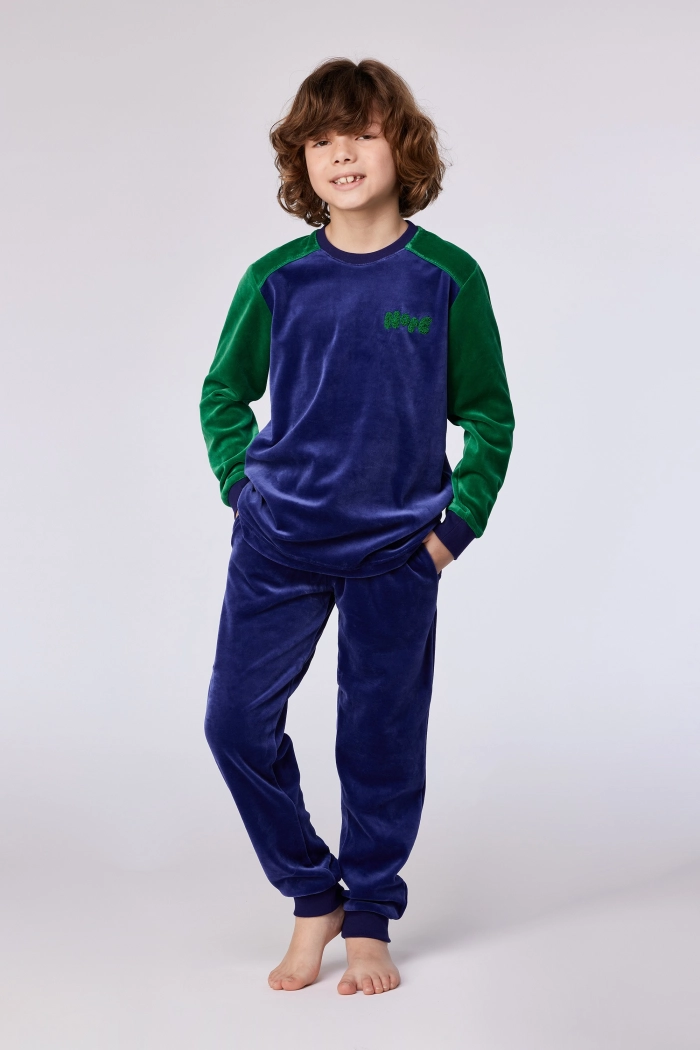 Woody pyjama donkerblauw 252-10-QRM-V/897