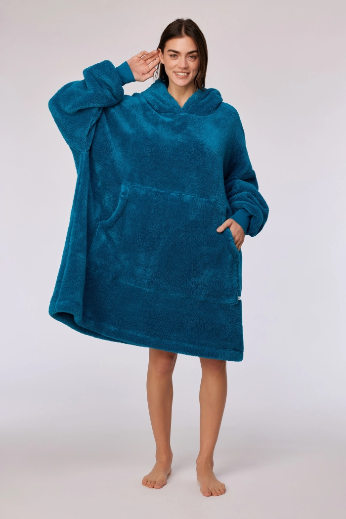 Woody sweater groenblauw 251-10-PXL-M/795