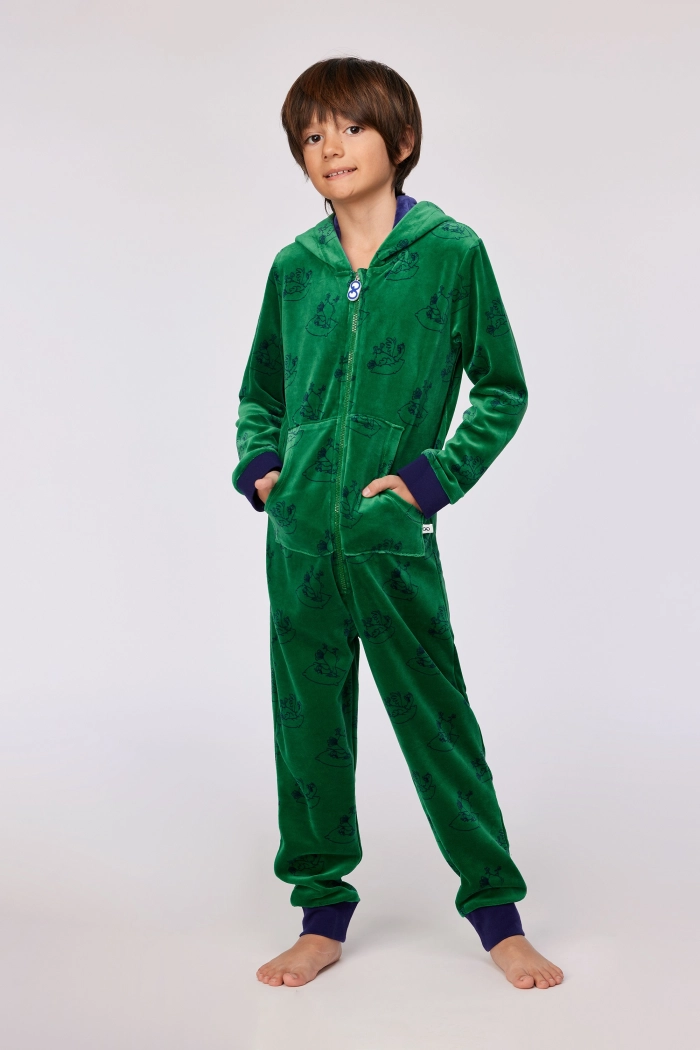 Woody onesie duif groen 252-10-ONE-V/917