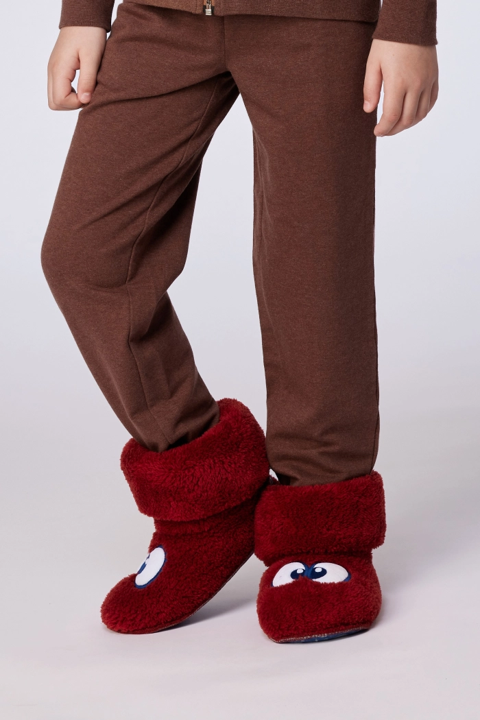 Woody pantoffels donkerrood 252-10-BOR-M/495