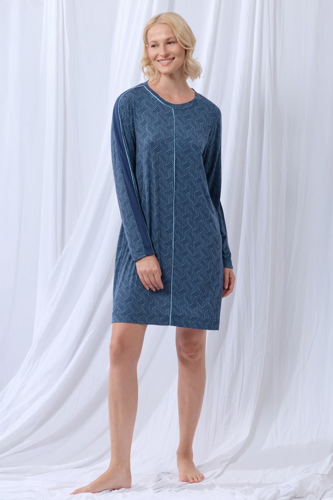 Lords & Lilies slaapkleedje gevlochten blauw 252-50-XDA-Z/977