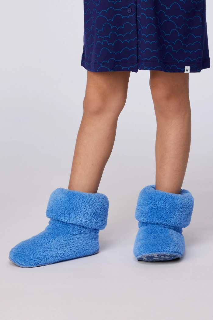 Woody pantoffels blauw 252-10-BOO-M/863
