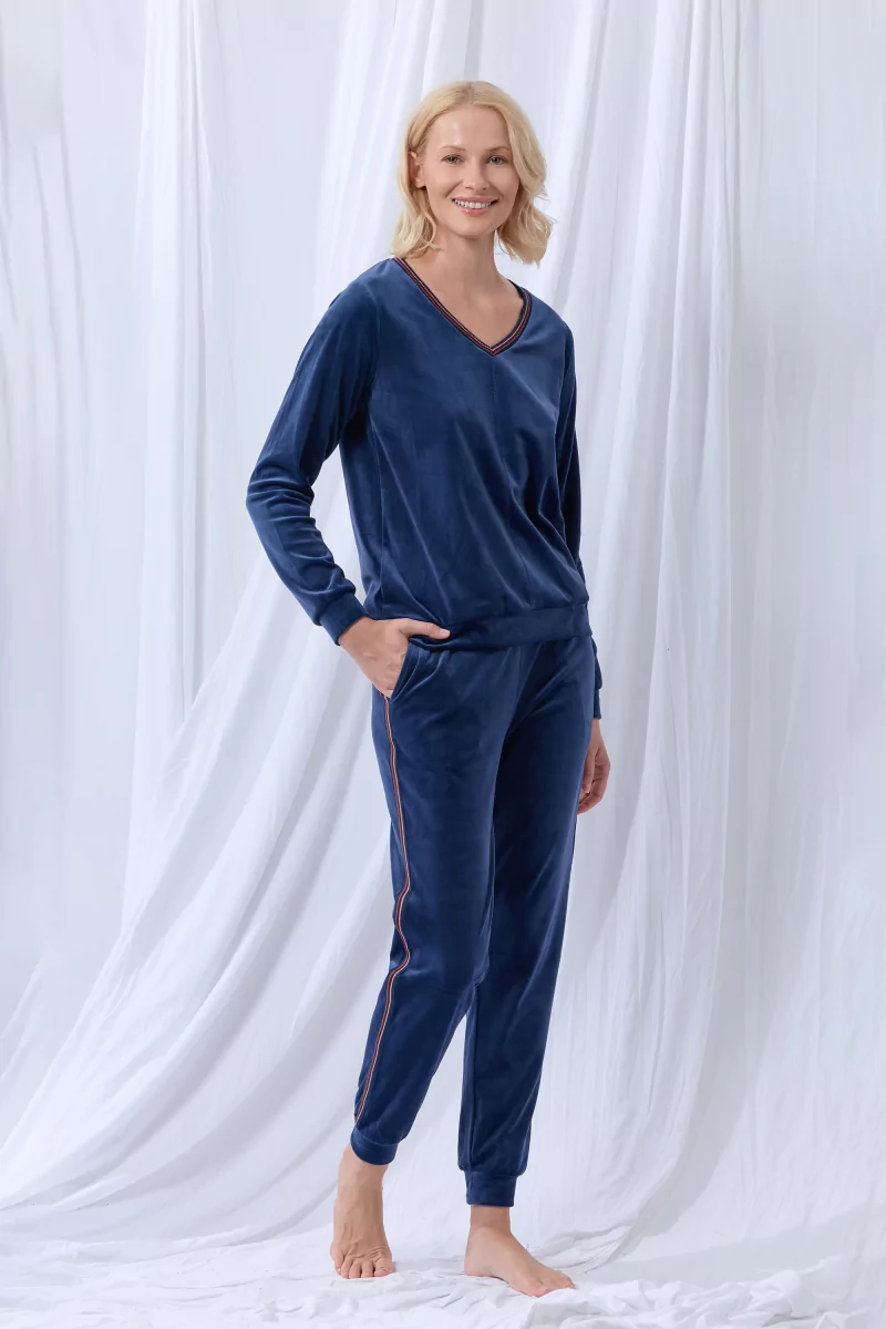 Lords & Lilies pyjama donkerblauw 252-51-TPA-V/831